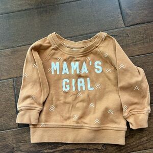 Colored Organics Tan 'Mama's Girl' Kids Sweatshirt